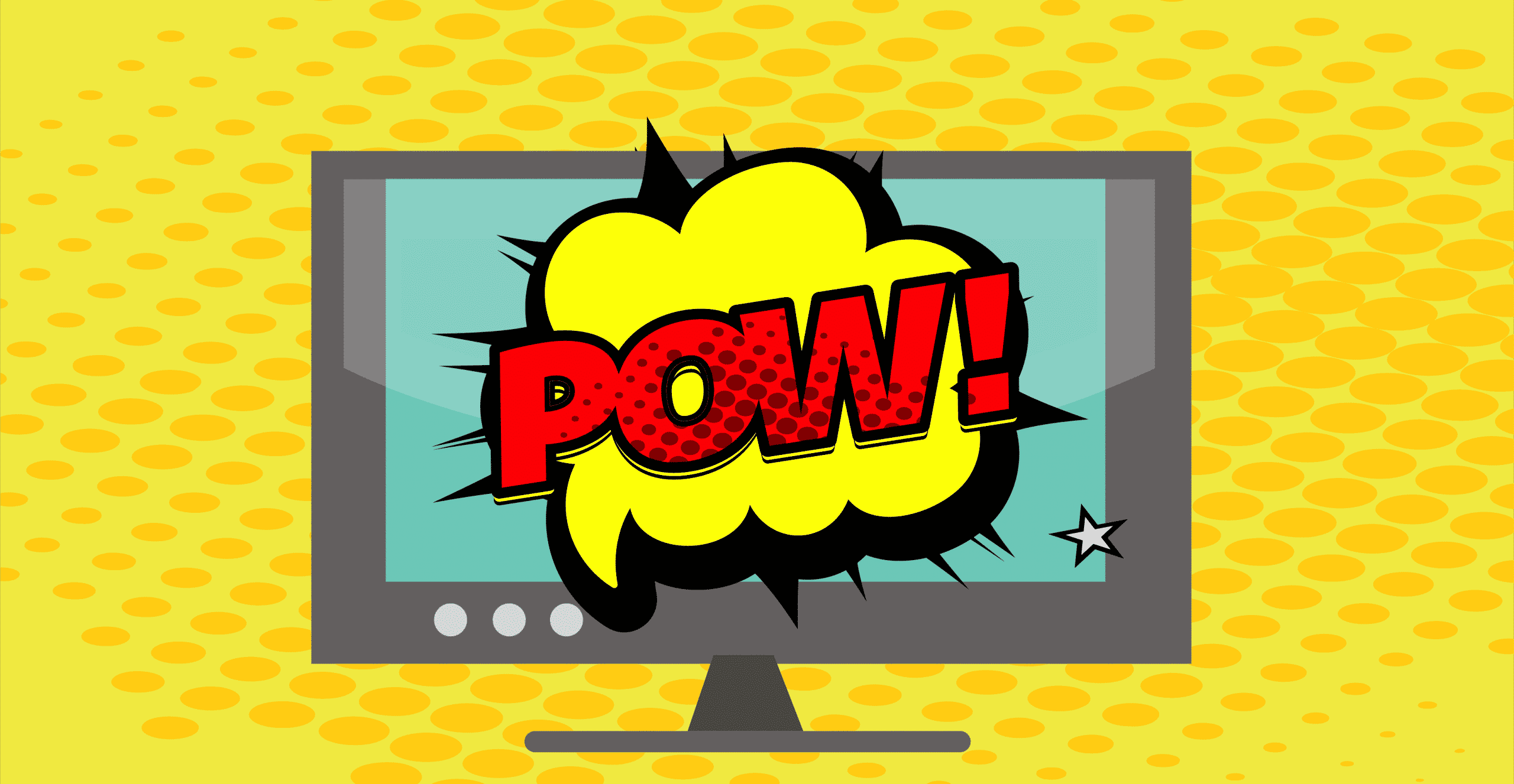 Expressão "pow" em uma tela de computador