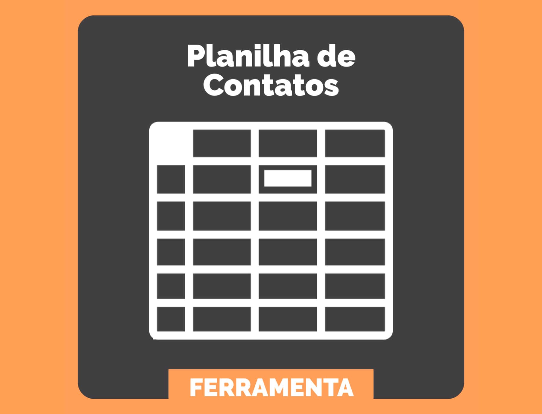 planilha de contatos