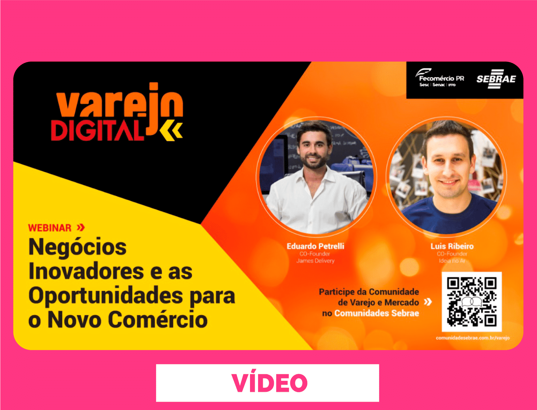 Webinar gratuito sobre negócios inovadores